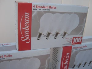 100 Watt Light Bulbs 12 Pack NOT led- Old School, New - vintage A-19 Base - Picture 1 of 6
