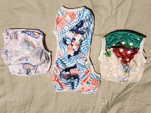 SALE! Adjustable Swim Diaper 6 to 30 #'s Waist to 11" 3pc $12.99 10149 9 - Picture 1 of 4