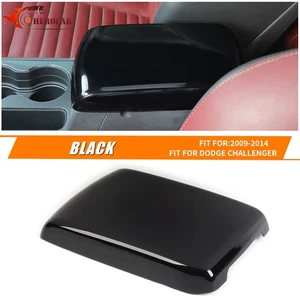 Black Center Console Armrest Box Cover For Dodge Challenger 2009-14 Accessories - Picture 1 of 14