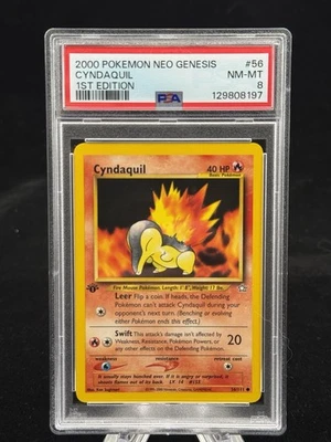 Cyndaquil #56 1st Edition Neo Genesis 2000 Pokémon PSA 8 🔥 - Image 1 of 2