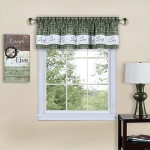 Cenefa cortina ventana Ben&Jonah PrimeHome Collection Live Love Laugh - 58x14... - Imagen 1 de 1