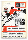 1970/71 Fairs Cup - LEEDS UNITED v. SPARTA PRAGUE