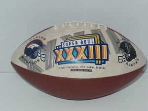 Super Bowl XXXIII Football Denver Broncos & Atlanta Falcons Fotoball 1998 NFL - Picture 1 of 4