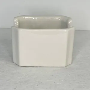 Vintage Hall China Ceramic Porcelain Sugar Packet Holder Caddy Dish Bone Beige - Picture 1 of 12