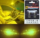 Canbus Error Led Light 168 Yellow 3000K Two Bulbs License Plate Replace Jdm Fit