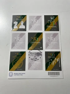 2024 Foglietto 250° Guardia di Finanza Chiudilettera e Codice Barre Annullato - Foto 1 di 2