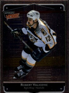 1999-00 Ultimate Victory Predators Hockey Card #49 Rob Valicevic Rookie 