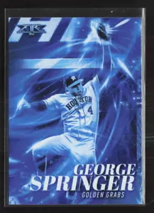 2017 Topps Fire #GG-8 George Springer Golden Grabs Blue Chip - Bild 1 von 2