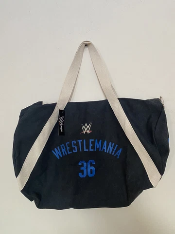 WWE Wrestlemania 36 Promotional Wrestling Duffle Bag Gear Bag 2022 New With Tags Cover