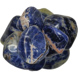 Piedras caídas de sodalita de 3 libras - grado 1 - ancho XXL - 1,75"" a 2,5"" Avg. - Imagen 1 de 3