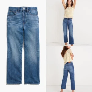 MADEWELL Size 28 Wide-Leg Jeans in Vintage Garrett Wash Style K7997 $128 - Picture 1 of 9