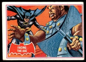 1966 Topps Batman Red Bat Facing The Axe #6A - Imagen 1 de 2