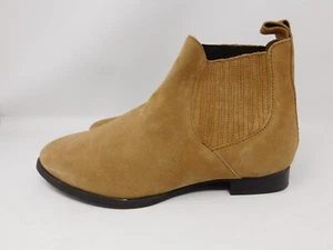 Jack Rogers Womens Boots Pippa Ankle Booties Oak/Tan Brown Suede Chelsea Size 8M - Picture 1 of 11