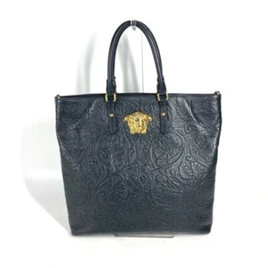 VERSACE logo Medusa Shoulder Tote Bag Shoulder Bag Vertical Hand Bag - Picture 1 of 14