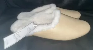 DAMEN-PANTOLETTEN GRÖSSE UK 5 NEU MIT ETIKETT VEGAN NUDEFARBEN M&S - Bild 1 von 5