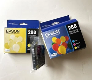 5 pc new in box Epson 288 Ink Cartridge Cyan/Magenta/Black/Yellowx2 - Zdjęcie 1 z 7