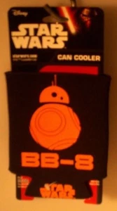 COLLECTABLE STAR WARS CAN COOLER BB-8 ORANGE ON BLACK A-2 - Imagen 1 de 2