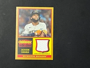 2025 TOPPS HERITAGE JACKSON CHOURIO CCR-JC GOLD 4/99 RELIC SSP RARE HTF - Picture 1 of 2