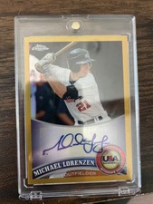 2011 Topps Chrome Michael Lorenzen Rookie Auto. Gold Auto 47/50