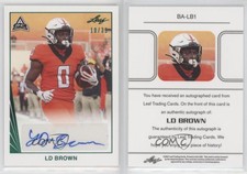 2021 Leaf Memories 1990 Base Auto Green Spectrum /35 LD Brown #BA-LB1 Auto