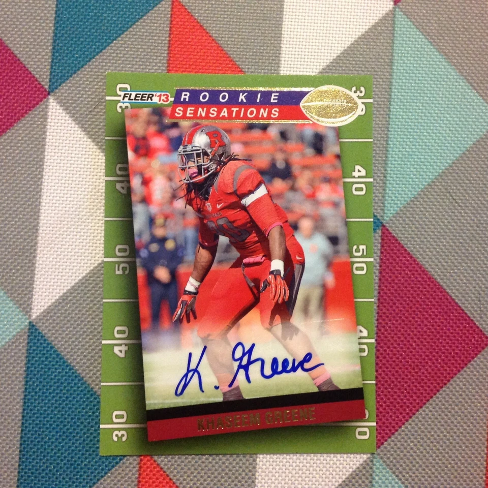Khaseem Greene #RS-48 Rutgers Bears RC Auto 2013 Fleer Ultra Rookie Sensations - Image 1 of 1