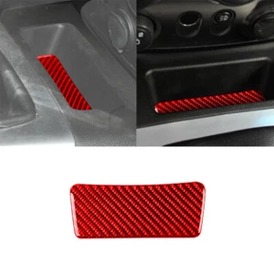 For Hummer H3 2006-10 Center Console Storage Box Pad Panel Trim Red Carbon Fiber - Picture 1 of 15