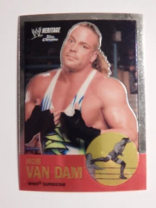 2007 Topps Heritage II Chrome WWE Wrestling Card #25 Rob Van Dam RVD - Picture 1 of 2