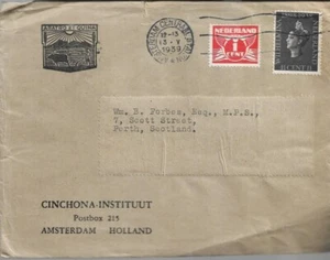 NIEDERLANDE 1939 TYPISIERTER BRIEF VOM AMSTERDAM HAUPTBAHNHOF NACH GB REF 3317 - Bild 1 von 1