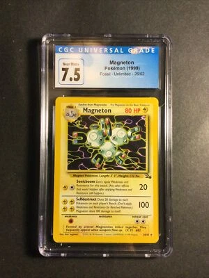 1999 Pokémon Fossil Set Magneton 26 /62 CGC 7.5 Near Mint+ - Image 1 of 4