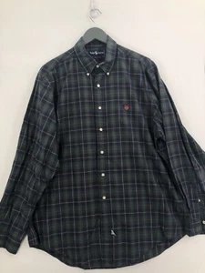 Ralph Lauren Polo Shirt Adult Extra Large Green Pony Button Up Long Sleeve Mens - Picture 1 of 10