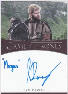 Game Of Thrones Complete Series Inscribed Auto Ian Davies Morgan "Morgan" - Picture 1 of 1
