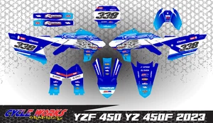 YAMAHA YZ 250 2024 YZ 450 2023 2024 CUSTOM GRAPHICS KIT Retro Yamaha of Troy - Picture 1 of 3