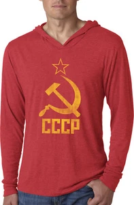 Buy Cool Shirts Soviet Union T-shirt Distressed CCCP Lightweight Hoodie - Picture 1 of 6