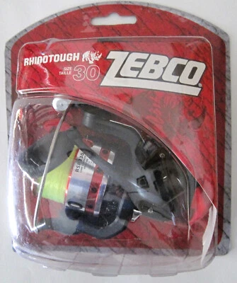 Carrete de pesca giratorio Zebco Rhinotough tamaño 30 2+1 BB 4,3:1 12 lb/140 yardas Foto 1 de 2