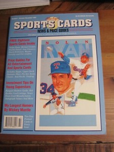 Allan Kaye's Sports Cards #1 Nov 1991  Nolan Ryan, Michael Jordan, Gretzky  ZMG3