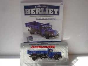 Collection Berliet N° 38 Gsm 10 W Benne Pillot 1948 to the / Of 1 /43° - Picture 1 of 2