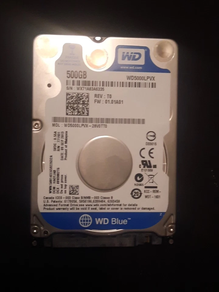 Xbox One Hard Drive WD Blue 500gb Read Description - Image 1 of 1
