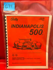 Indianapolis 500 Pinball Operations/Service/Repair/Troubleshooting Manual G71
