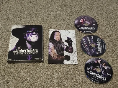 wwe UNDERTAKER DEADLIEST MATCHES 3-DISC SET dvd wrestling - Image 1 of 2