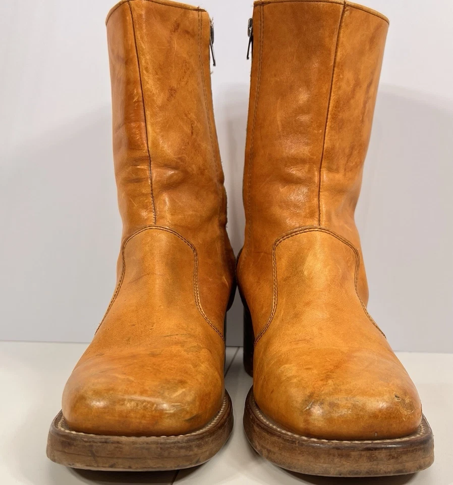 Vintage 70s Frye Boots Short Campus Boots Womens 10.5B USA Y2K - Image 1 of 4