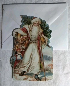 Vintage-Style Die-Cut Christmas Gifted Card Gifted Line John Grossman Collection - Picture 1 of 3