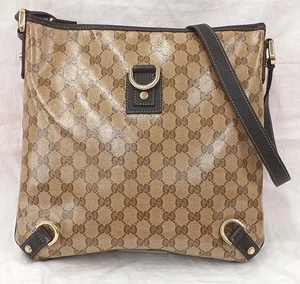 GUCCI Shoulder Bag GG Crystal Abbey 12.2 inch - Picture 1 of 19
