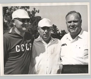 US & RUSSIAN Track Coaches JOHN CELKERS, Korobkov Vintage 1962 Press Photo - Picture 1 of 2