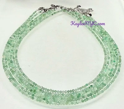 Venta al por mayor Lote 6 piezas 2 mm Natural Birmania Jade Jadeíta Collares Energía Cristal Foto 1 de 4