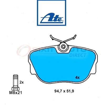 ATE Front Disc Brake Pad Set for 1984-1987 BMW 325e - Braking Stopping Wheel gr - Imagem 1 de 4
