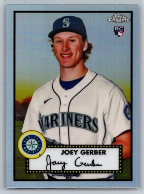 2021  Topps Chrome Platinum Refractor RC 88 Joey Gerber - Image 1 of 2