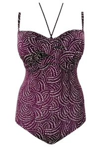 Traje de baño Triumph con copas forradas Venus Elegance 18 OPD berenjena NUEVO - Imagen 1 de 3