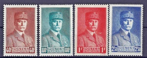 France 1941, Marshal Philippe Petain MNH, Mi 502-05** - Picture 1 of 1