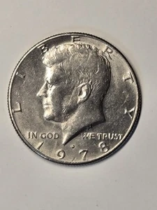 1978-D Kennedy Half Dollar US Mint Error Missing Initial Mark - No F In FG Rare - Picture 1 of 7