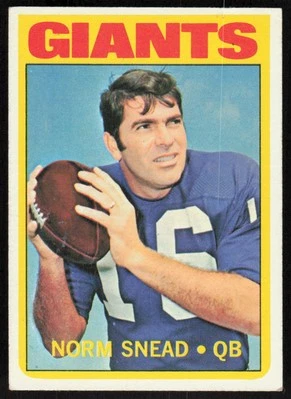 1972 Topps #118 Norm Snead - $1 SHIPPING - Image 1 of 2